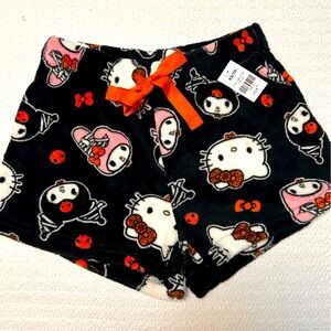 NWT- Hello Kitty Plush Pj / Lounge Shorts